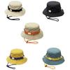 Adjustable Windproof Fisherman Hat Summer Outdoor Hat Wide Brims Sun Shielding Hat Travel Essential For Beach Camping
