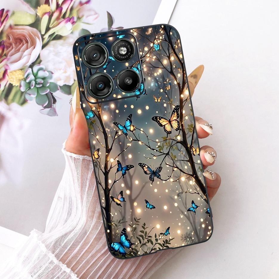 For Motorola Moto G67 Case Moto G77 XT2621-2 Cute Love Heart Painted Cover Soft Silicone Case For Motorola G77 G 67 MotoG67 Bags