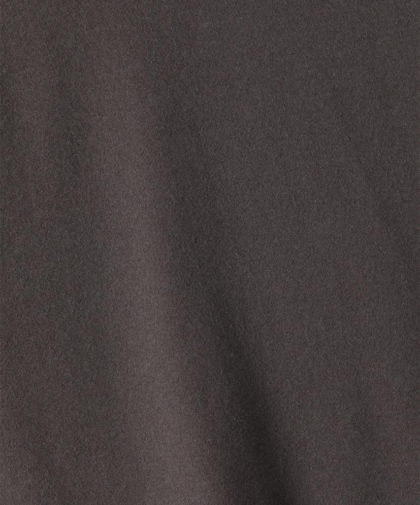 PANICALE Charcoal Open Collar Long Sleeve Polo