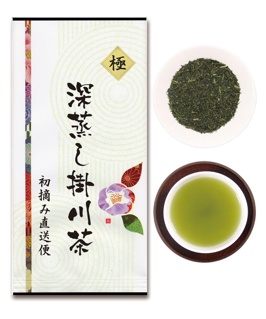 Top Smile Kakegawa Prefecture First Picked First Flush Green Tea Leaves Deep Steamed Cover Tea Premium 100g 3 Bags