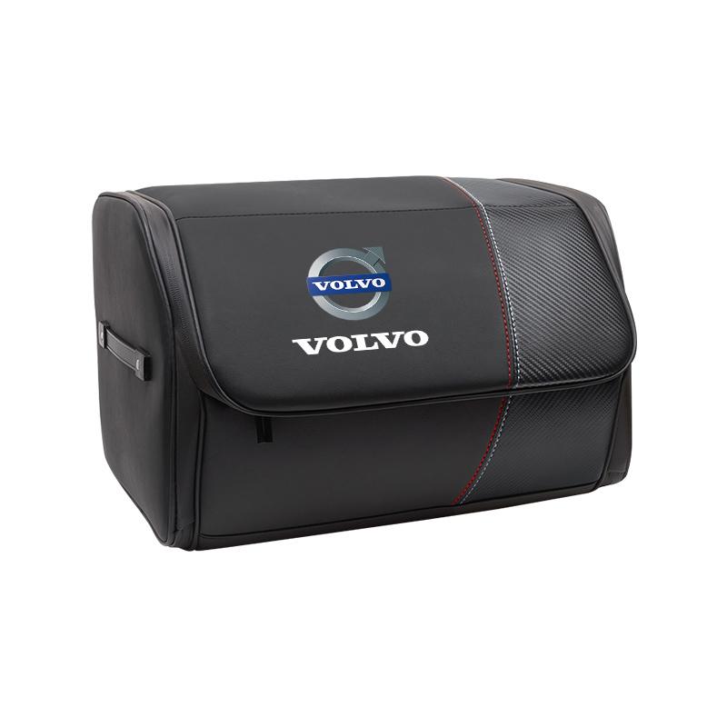 Car High-capacity Leather Storage Bag Car Trunk Organizing Box For Volvo Xc60 Xc90 V40 V60 S60 V50 V90 S80 C40 XC40 V70 XC70 C30 CN5