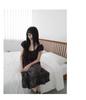 Korean Retro Plaid Ruffle Midi Skirt with Elastic Waist - Women's New Arrival