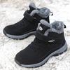 Men Snow Boots Casual Winter Platform Non-slip Warm Fur Ankle Boots Plush Outdoor Walking Hiking Boots Women Boots Size 36-46