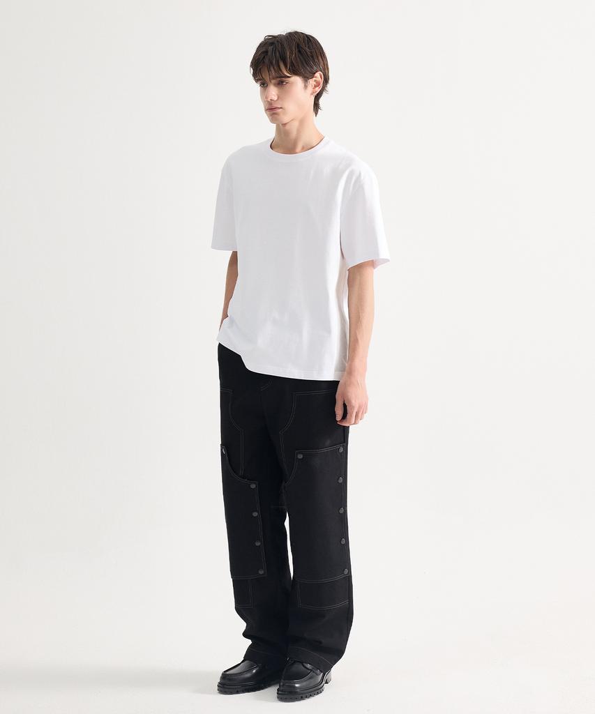 Eichijig Detachable Double Knee Trousers - Black