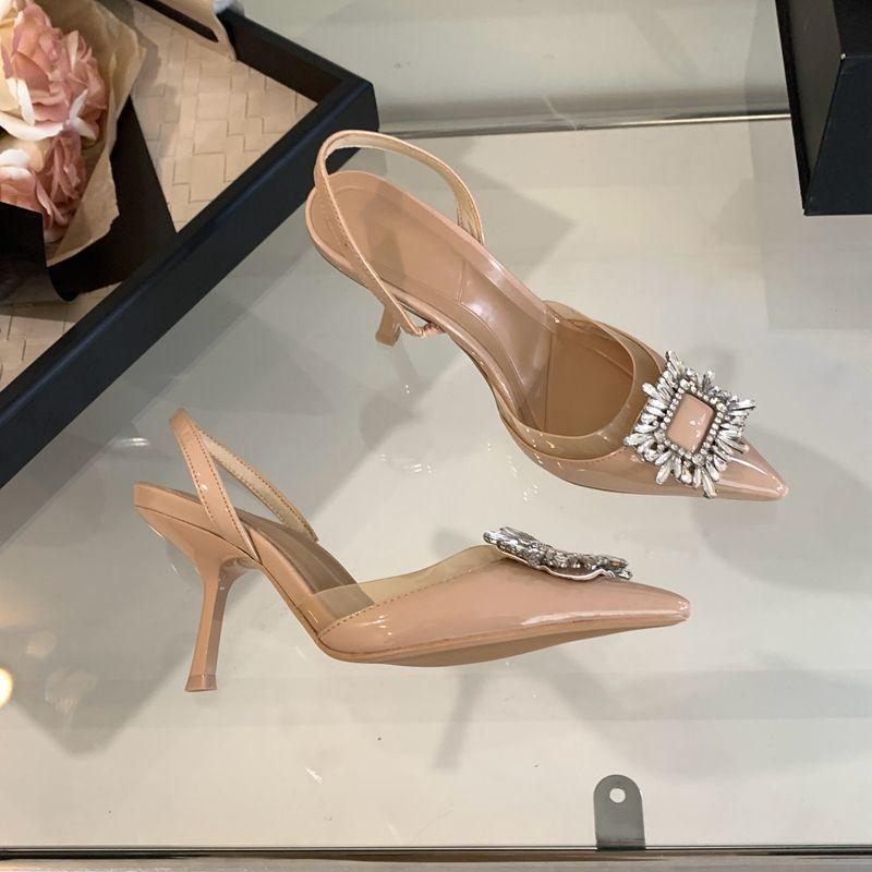 Internet Celebrity Super Fire Fairy Wind Stiletto Sandals 2025 Summer New Niche Versatile Casual Wear Women's High Heels