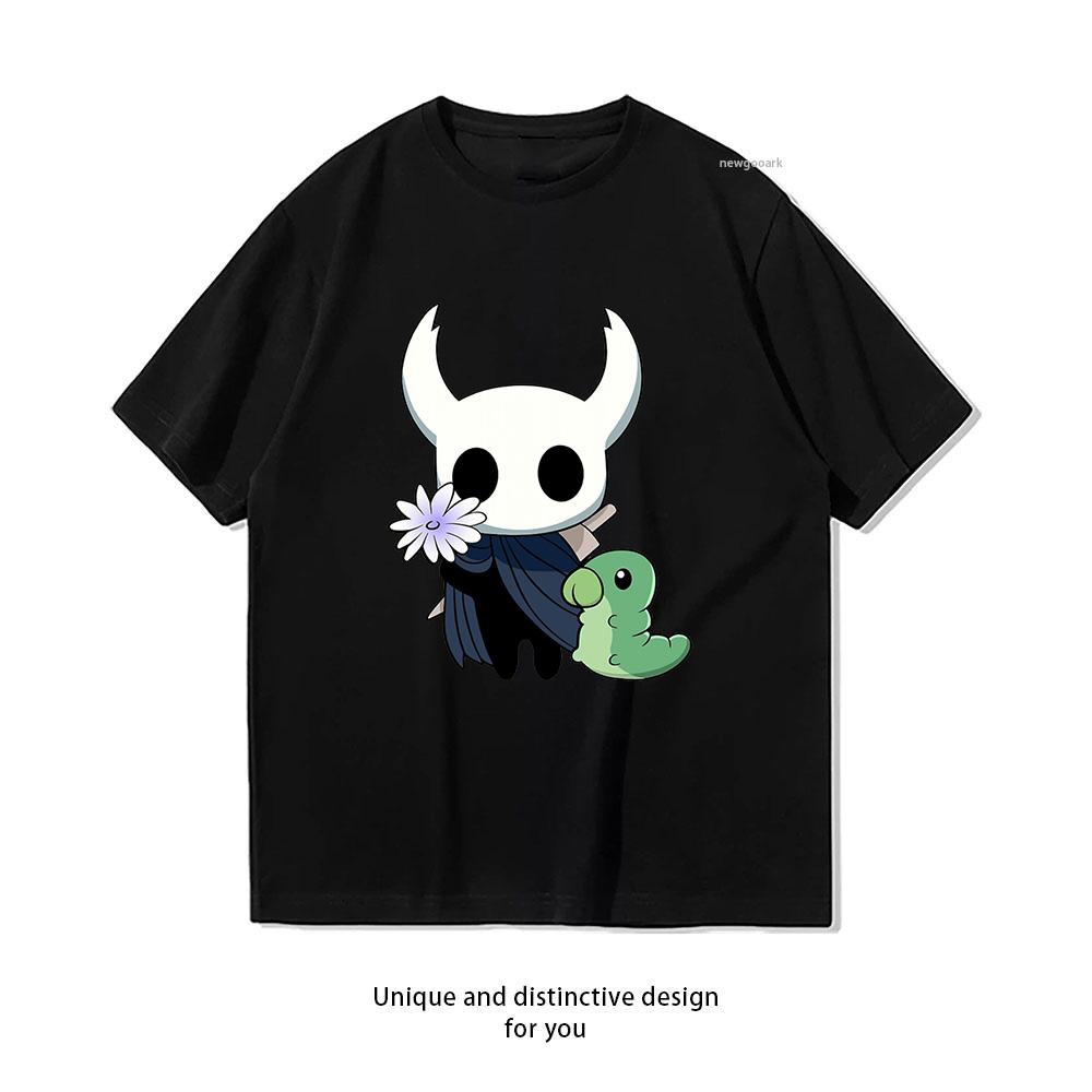 hollow knight flower Gruby Tshirt Unisex Unisex Summer Cotton Cartoon Graphic T Shirts Adult Classic Oneck Shortsleev Gift Tops