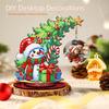 Photo Christmas Tree Table Top Diamond Painting Ornament Kits Wood 5D DIY Diamond Art Tabletop Decorations Gift for Friends