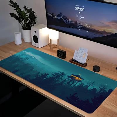 Firewatch Mouse Pad XXL Rubber Deep Forest Large Mousepad Gamer Non-Slip Art Desk Mat Computer Laptop Pads 90x40cm Keyboard Mats