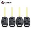 KEYYOU Remote Car Key Shell Case Cover For Accord CR-V Pilot Civic Insight Ridgeline 2003 2008 2009 Fob 2 3 4 Buttons NE4