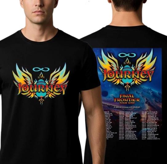 Journey Band Final Frontier Tour 2026 Schedule Tour Dates Unisex T-shirt S-5XL Unisex T-Shirt