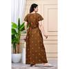 Cotton Beautiful Printed Sleepwear Gown Indian Women Casual Wear Nighty Dress