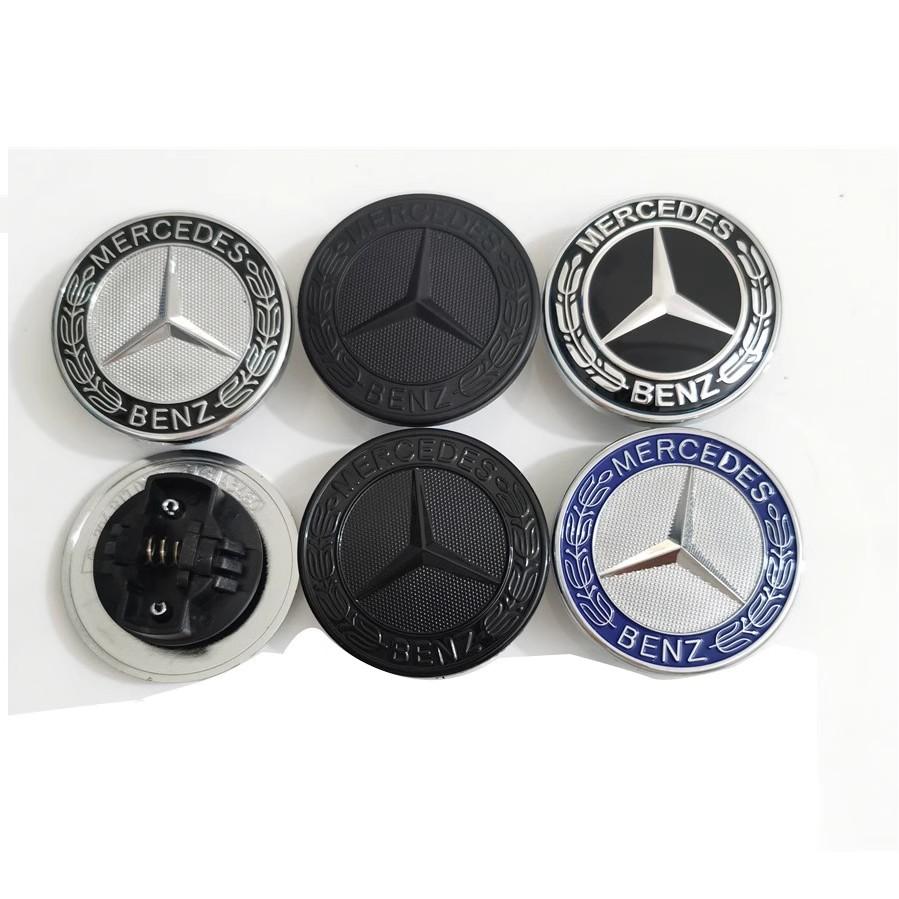 1pcs 57mm Car Front Hood Emblem Badge Bonnet For Mercedes Benz AMGW204 W205 W212 W213 W221 W177 W246 GLA GLC Car Accessories AC1