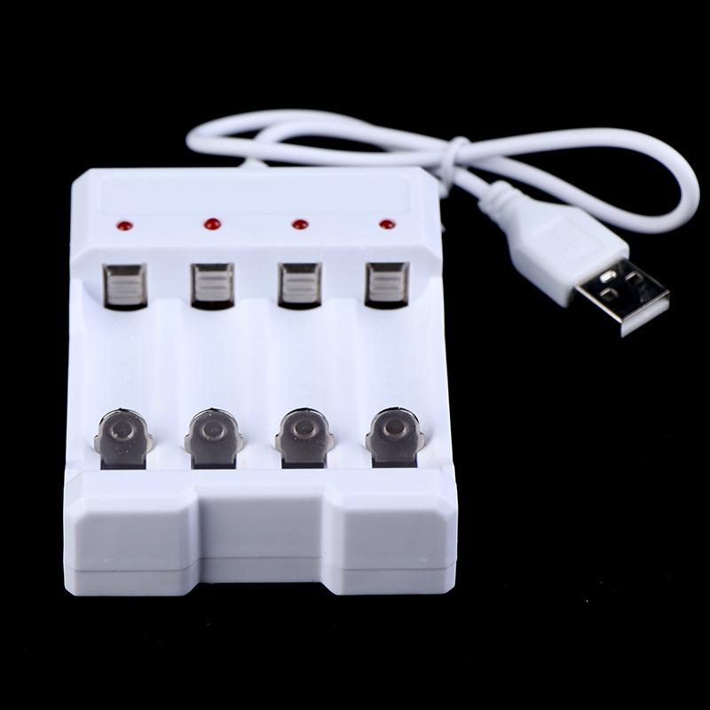 USB išvesties baterijos įkroviklio 4 lizdų adapteris Aa / Aaa akumuliatoriaus greitam įkrovimui