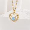 High-End Necklace For Women, European And American Retro Temperament, Zircon Love Earrings, Necklace, Ring For Women