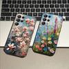 Oil Painting Of Flowers Case For Samsung Galaxy Case S25 S23 S22 S21 S30 S20 S10 Ultra Plus FE TPU Soft Cover