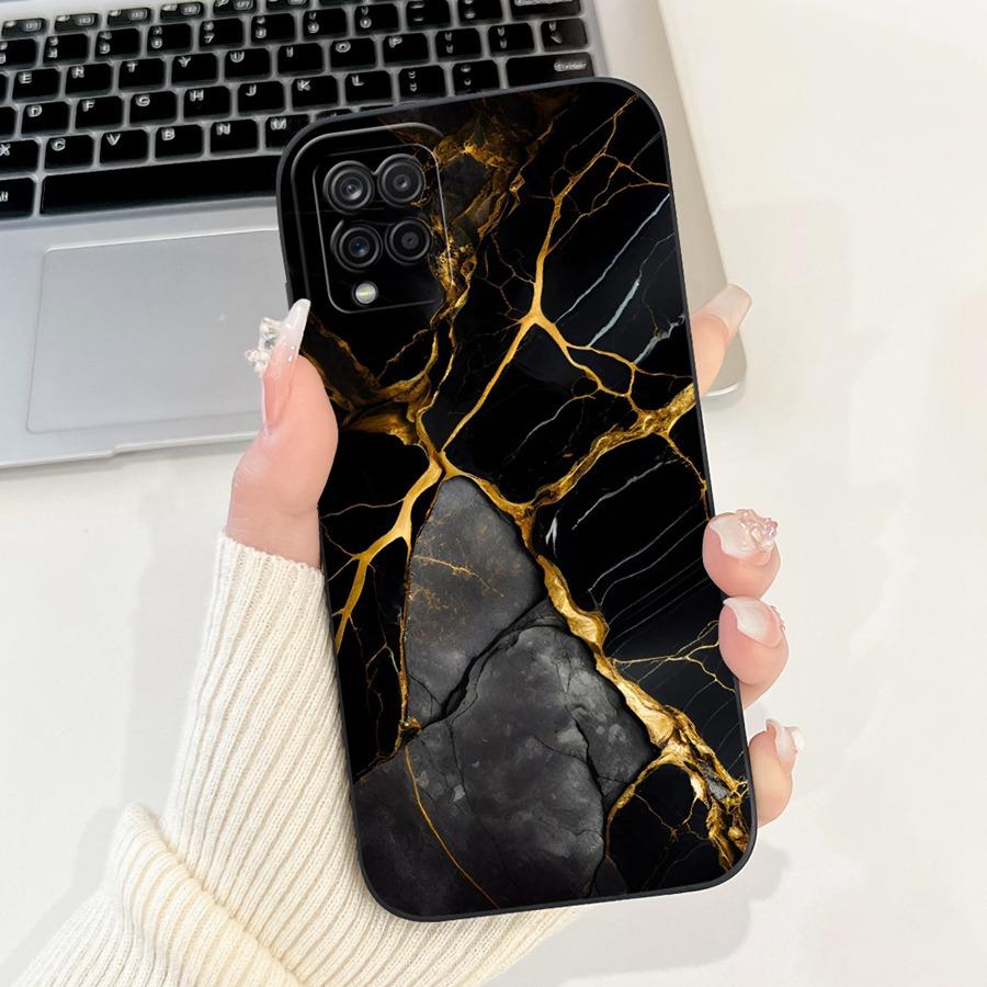 For Samsung A22 A225F 4G Phone Case Flower Painted Proective Cover for SamsungA22 A22s a 22 s 5G Soft Silicone Funda Capa