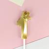 1 Pc Gold Crown Digital Candle Number Birthday Cake Candle Kids Birthday Party Wedding Cake Candle 0-9 Number Candle