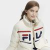 Fila 2023 Winter New Retro Casual Thick Stand Collar Down Jacket Unisex Outerwear Reed-White F11U349903F-IV