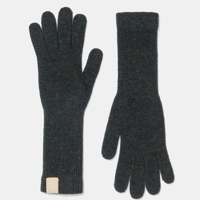 Halden Basic lange Wollhandschuhe (G003_dunkelgrün)