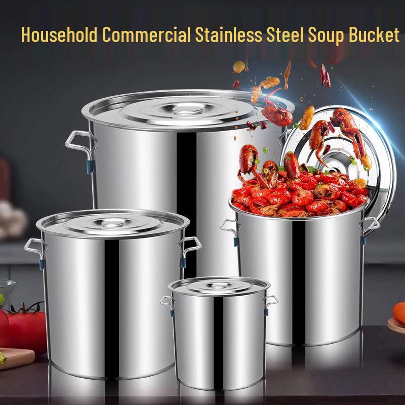 Thickened Stainless Steel Stockpot with Lid