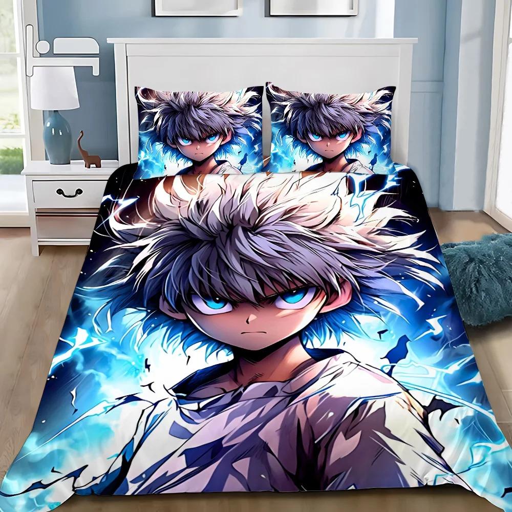 3D Prints Hunter X Hunter Soft Duvet Cover Pilowcase Beding Set Adult People Boy Girl Bedrom Decoration Children Single Double Large Sized Dimensions