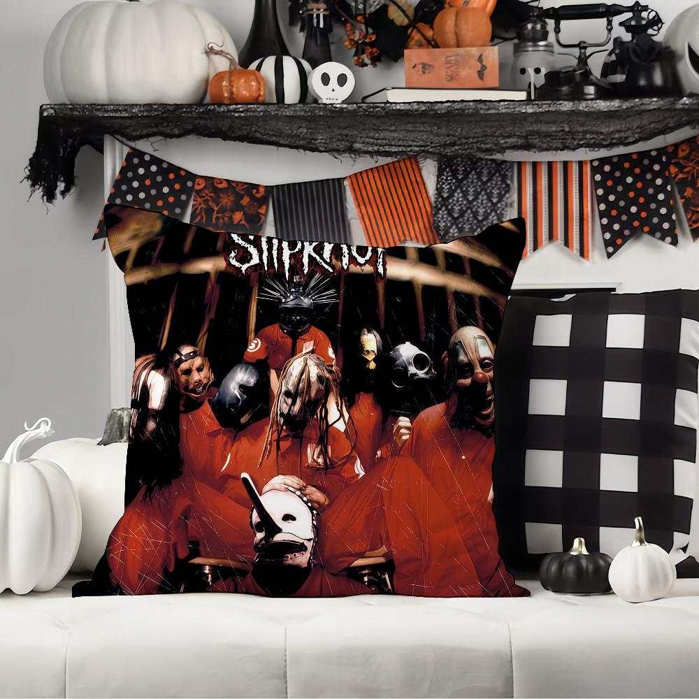 Rock Band S-Slipknot Pillow Case Office Cushions Suitable For Sofa Car Bedroom Decorative Cushion Cover