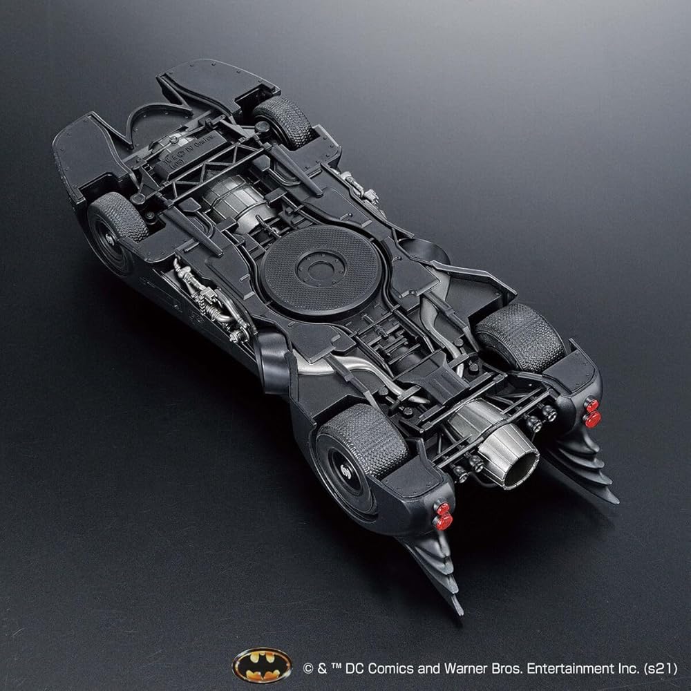 Bandai Spirits 1/35 Scale Batmobile Model Kit Batman Version Color-Coded Assembly Required