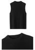 Pure Cashmere Slim-Fit Sleeveless Turtleneck Vest for Autumn/Winter