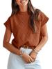 Women's Mock Neck Sweater Vest Cap Sleeve Loose Knit Pullover Tank Top