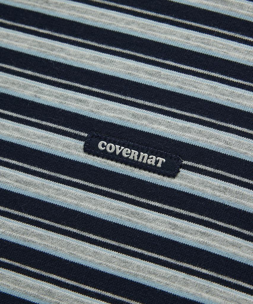 COVERNAT WOMAN Striped Long Sleeve Navy