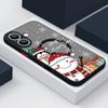 Merry Christmas Tree Snowman Print Phone Case For iPhone 16 15 Pro Max 14 13 Pro 12 11 8 7 for MagSafe Magnetic Shockproof Soft Edge Clear Matte Cover