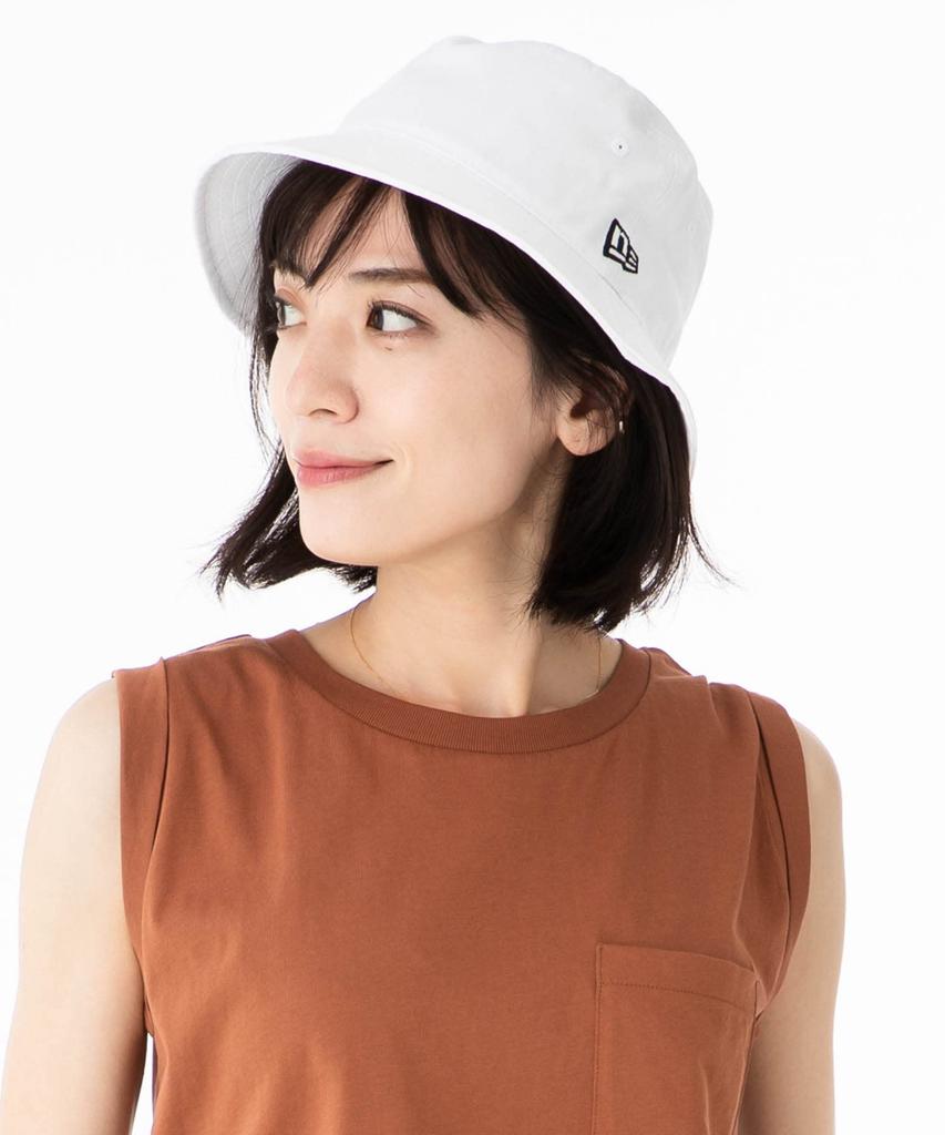 New Era Twill Cotton Bucket Hat BUCKET-01 White Outdoor Fisherman Bucket Hat L/XL Unisex 25J