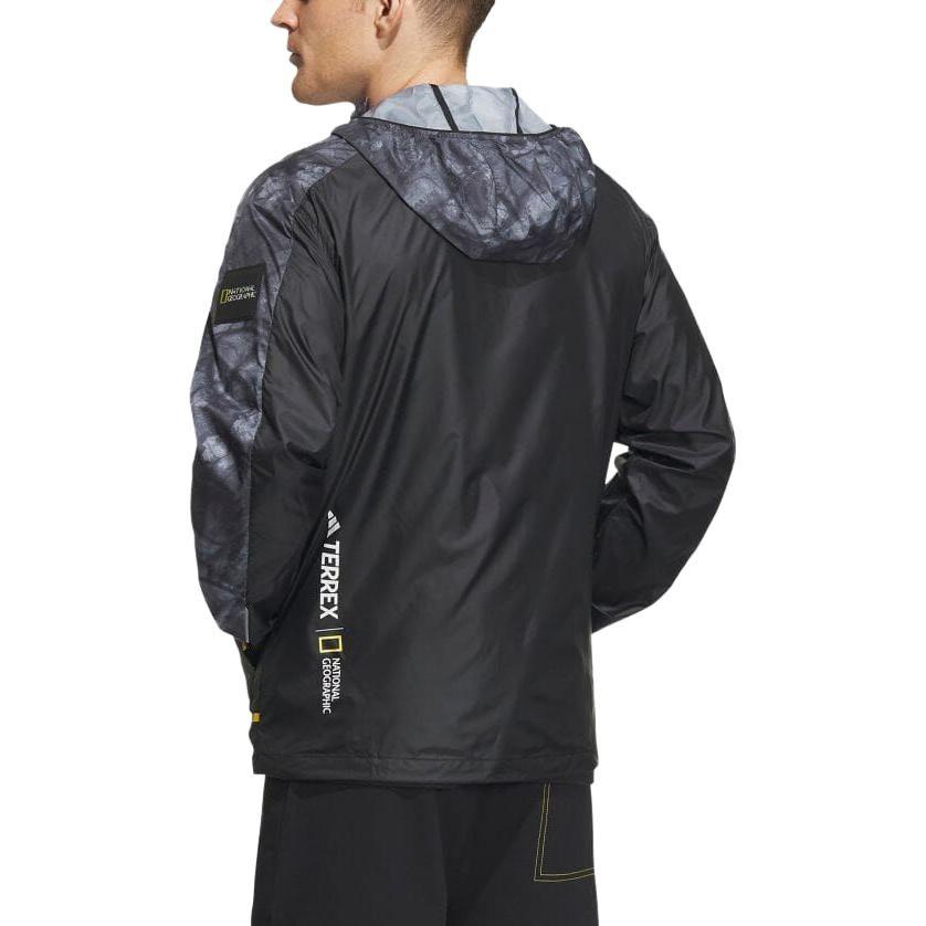 adidas National Geographic Co Branded Section Jackets Men's Black Hooded Moderate Other HY4691