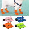 4Pcs Dog Shoes Breathable Pet Shoes Outdoor Dog Booties Summer Hot Pavement Dog Paw Protectors for Walking Hiking Running