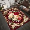 Vintage Floral Area Rug Entryway Mat for Living Room Bedroom Carpet Laundry Mat Machine Washable for Indoor & Outdoor Doormat