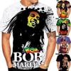 3D mannelijke zanger BOB hiphop rock rap straatmode klassiek casual buitenkleding korte mouwen