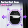 4Pcs Alloy Shock Absorbing Car Door Lock Protector Cover For GLC X253 X254 C-Class W205 W206 A-Class W177 GLA W213 BM1
