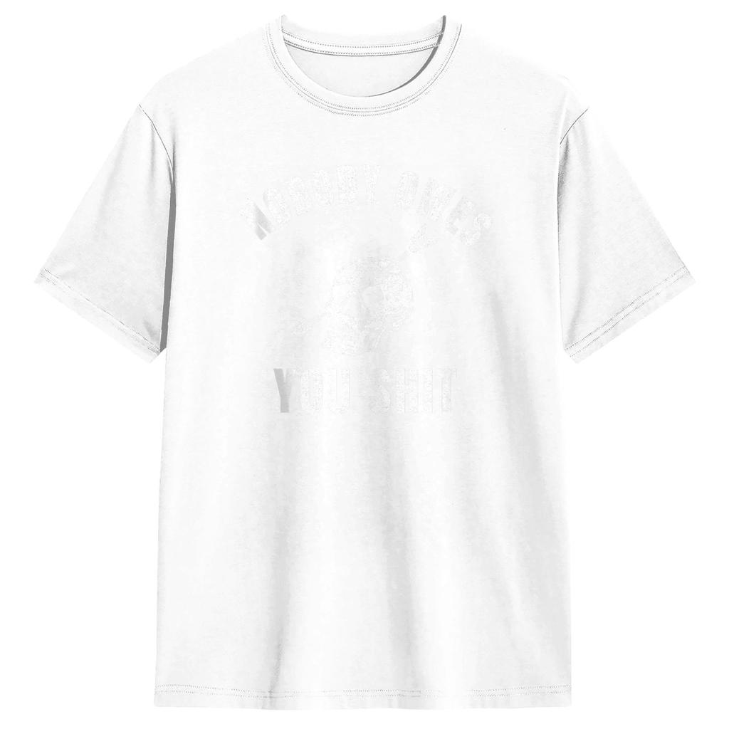 Casual T Shirt Summer Nobody Owes You Sht Hipster T Shirts  Cotton Tshirt for Unisex YK Casual Loose Short Sleeve Tees