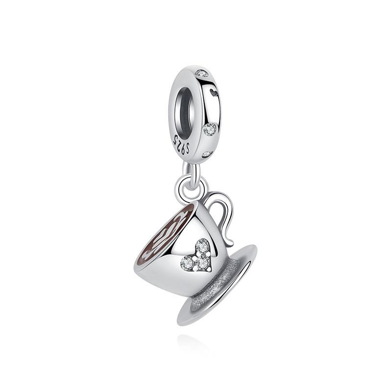 Original Copper Charms Soccer Football Love Coffee Beads Fit Brand Bracelets Necklaces Diy Jewelry For Women