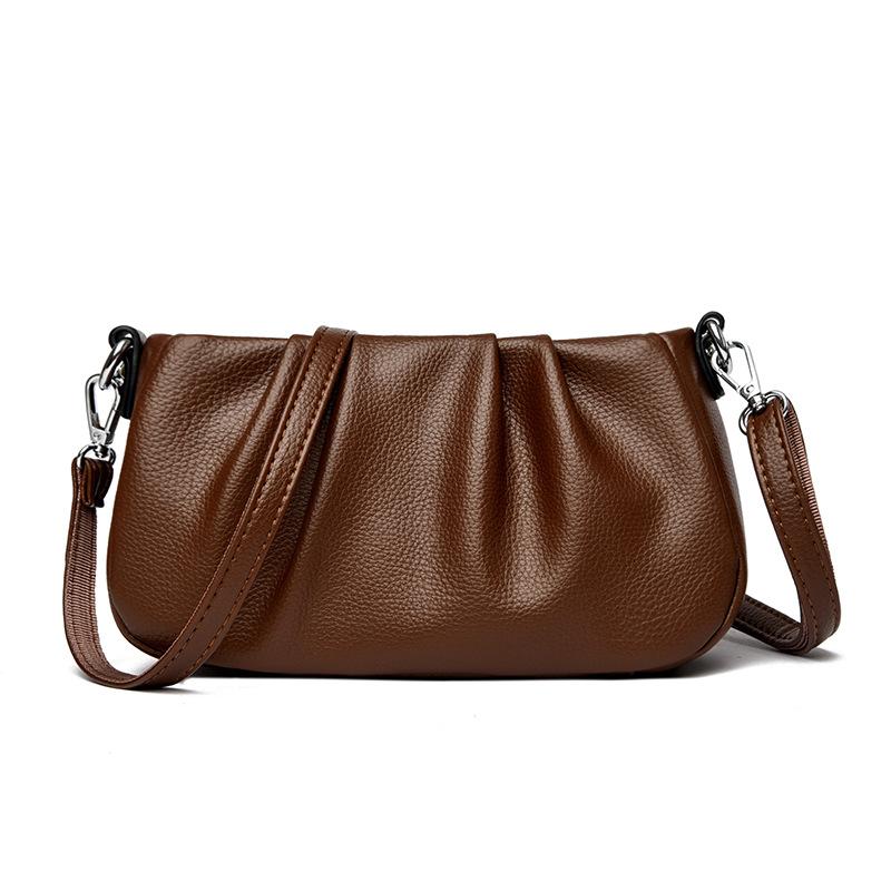 Folded Cloud Bag, New Women's Bag, Popular Small Square Bag, Messenger Bag, Shoulder Underarm Bag.