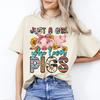 Just a Girl Who Loves Pigs T-Shirt Gift Cute Farmer Girl Unisex Tee Sand White S