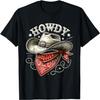 Howdy Cowboy Hat Western T-Shirt