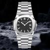 Specht & Söhne New Fashion Ultrathin Mens Watch 39MM Quartz Wristwatch Stainless Steel Waterproof Calendar 5711 Watches For Men