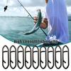 100Pcs Fishing Power Speed Clip High Strength Stainless Steel Fishing Lure Quick Change Snap Connector Saltwater Freshwater Fishing Accessories