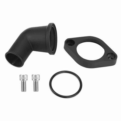 15 Grad schwenkbarer Thermostatgehäuse-Wasserhals, passend für SBC- und BBC-Chevy-Motoren 283, 302, 305, 327, 8459BK