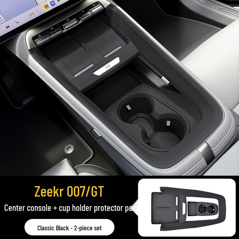 Silicone Protective Pad for Zeekr 007/007GT Console, Cup Holder, and Storage Slot