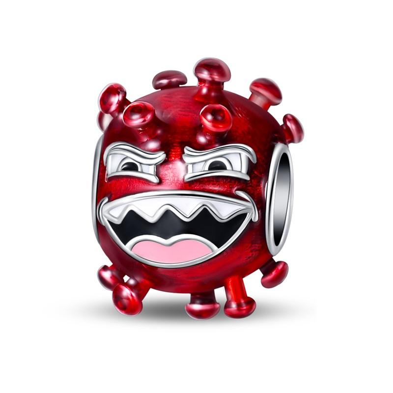 100% 925 Silver Red Heart Shaped Nurse Medicine Box Stethoscope Charms Beads Fit Qikaola Original Bracelets DIY Jewelry