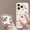 Étui magnétique pour téléphone portable avec support pour iphone17 chiot amour 16promax apple 15 mignon 14 nouvel ensemble