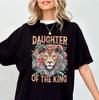 Summer 2026 Daughter of The King Christian Unisexs Tshirt High Quality Stylish Round Neck Print Unisexs and Womens Tshirt