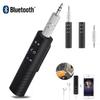 2 In 1 Car Bluetooth 5.0 Receiver 3.5mm AUX Jack Stereo Audio Transmitter Speaker Amplifier Wireless Adapter For PC HeadphonesGood Product